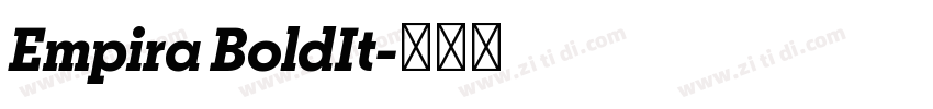 Empira BoldIt字体转换